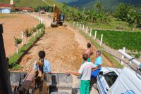 Trecho em obras