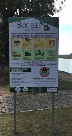 Projeto "Biodieses nas Escolas" objetiva coletar óleo de cozinha usado e conscientizar estudantes sobre preservação ambiental