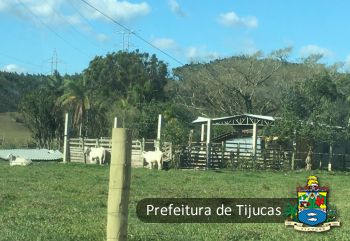 Galpão atingido pelo ciclone na localidade de Itinga